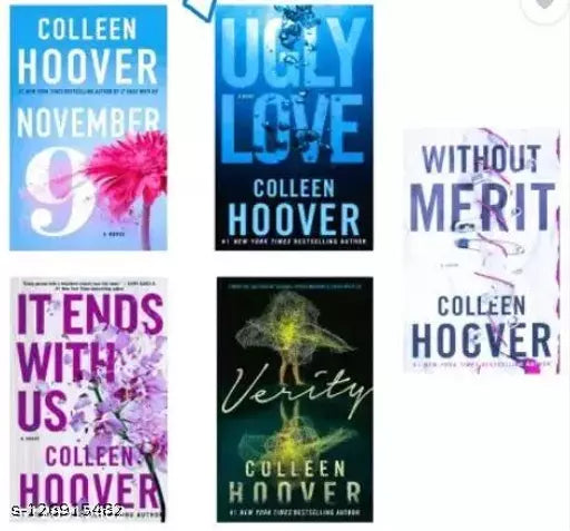 Romance Colleen Hoover -9 November + Ugly Love +It Ends With Us +Variety + Without Merit ( 5 Books Combo With Bookmarks) Product Bundle – 1 January 2018 by Colleen Hoover (Author)  (Paperback  Colleen Hoover)