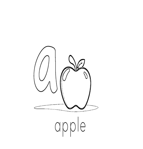Alphabet a-z  (Small Case) Coloring Book (Printable PDF)