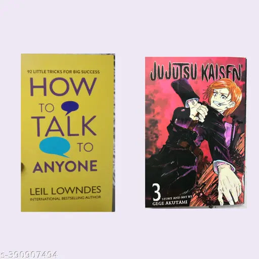 BOOK HUB JUJUTSU KAISEN AND HOW TO TALK COMBO PACK OF 2