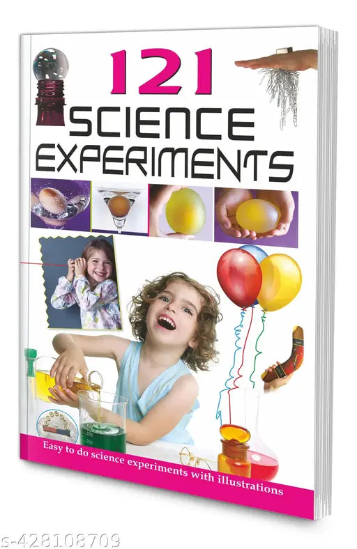 121 Science Experiments (With Illustrations) book for kids : Science experiment book for kids  Educational science book  Children learning book.