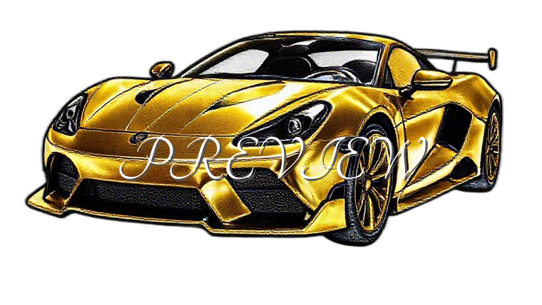 Sports Car Model#2 Digital Image | 300 DPI Printable Art | Print on Demand Images