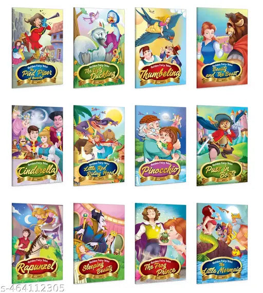 The Ultimate Collection of Classic Children’s Fairy Tales : Pinocchio  Cinderella  The Ugly Duckling  Beauty and the Beast & more - Kids Story Books  Classic Fairy Tales for children -Pack of 12 Books
