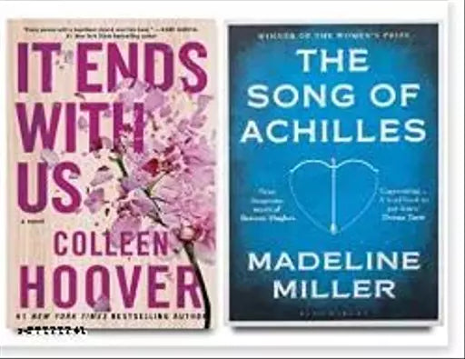 It Ends with us + The Song of Achilles (2 Books Combo with Free Customized Bookmarks) Paperback
