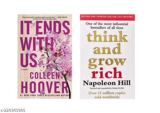 IT END WITH US BY COLLEEN HOOVER +THINK AND GROW RICH BY NAPOLEON HILL