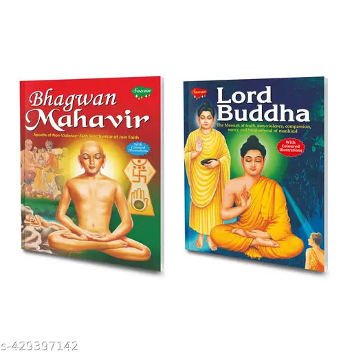 Bhagwan Mahavir and Lord Buddha Books for kids - Educational story books for kids  Storytelling books for kids  Mythological books for kids 
