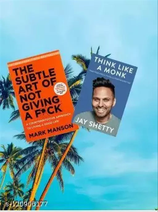 Think Like A Monk + The Subtle Art Of Not Giving A F…  (Paperback  Jay Shetty  Mark Manson)
