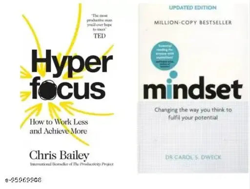 Hyperfocus + Mindset (Best Selling Combo)  (Paperback  Chris Bailey  Dr. Carol S. Dweck)