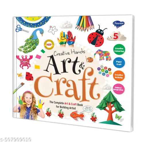 Creative Hands ART and CRAFT -5 (Includes Material Kit) : Preschool learning activity book  Activities for toddlers  Fun crafts for kids