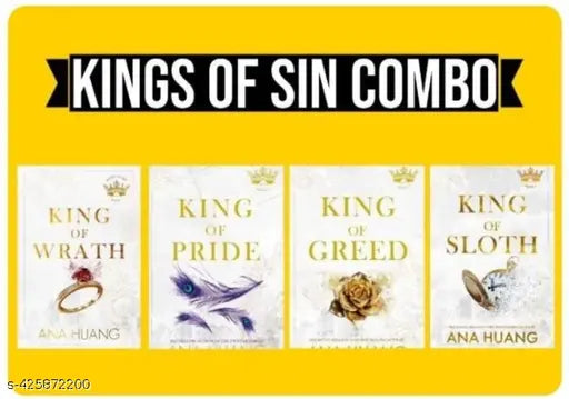 King Of Sin Series 4 Books Collection Set :- King Of Wrath + King Of Pride + King Of Greed + King Of Sloth (English  Paperback   Ana Haung)