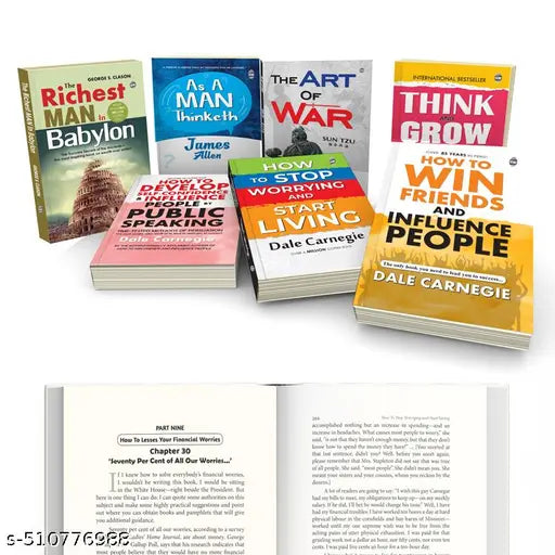 The Success Collection : Think & Grow Rich  The Art of War  How to Win Friends & More Novel - 7 Essential Books for Wealth  Confidence  & Personal Growth