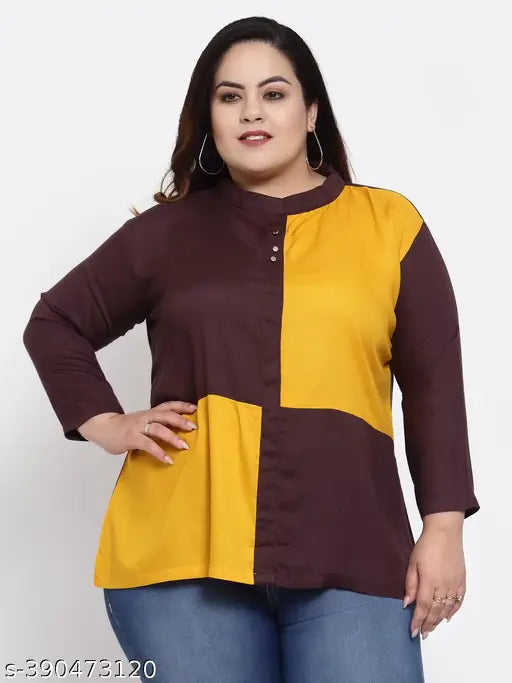 FAZZN Plus Size Customizable Solid Top