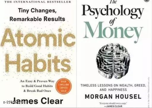 ATOMIC HABIT+ THE PSYCHOLOGY OF MONEY(SET2 BEST BOOKS COMBO) (ENGLISH  PAPERBACK) ( James Clear  MORGAN HOUSEL)