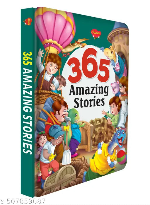 365 Amazing Stories (Padded Hardbound) : Children’s educational storybook  Fun kids learning book  Bedtime children story book