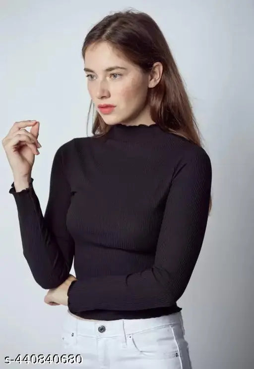 High Neck Full Sleeve Top