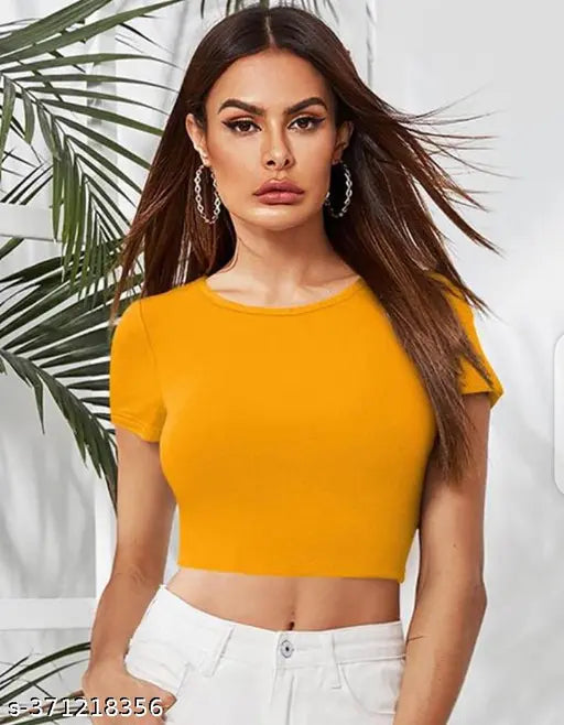 Round Neck Half Sleeve Top