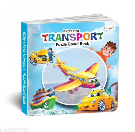 Baby's First Transport Puzzle Board Book : Educational book for young kids  Kids activity board book Self-Correcting Puzzles  Puzzle book for young kids