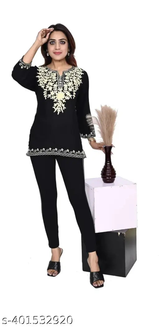 TRENDY BLACK KURTI
