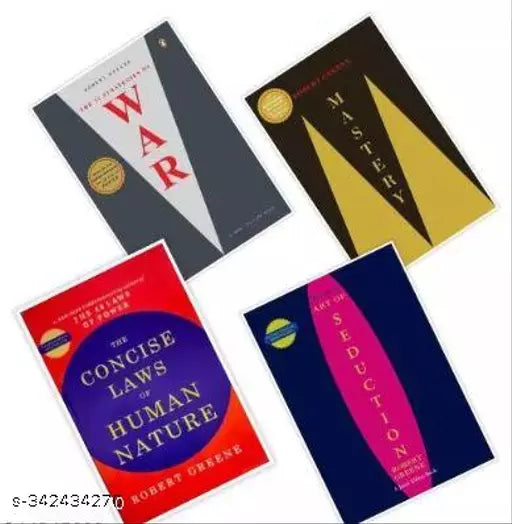 Combo of The Art of Seduction+The 33 Strategies Of War+Mastery+THE CONCISE LAWS OF HUMAN NATURE-Set of 4 books