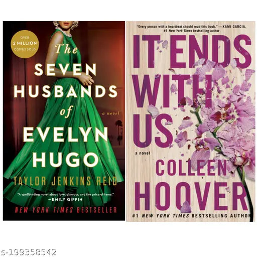 THE SEVEN HUSBANDS OF EVELYN HUGO BY TAYLOR JENKINS REID + IT ENDS WITH US BY COLLEEN HOOVER