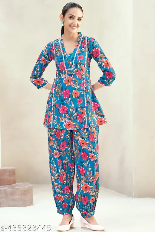 Women's printed  Co- Ord set