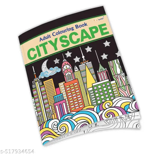 Cityscape - Adult Colouring Book : Mindfulness coloring pages  Relaxing coloring book  Art Book for kids and adults  Adult coloring book