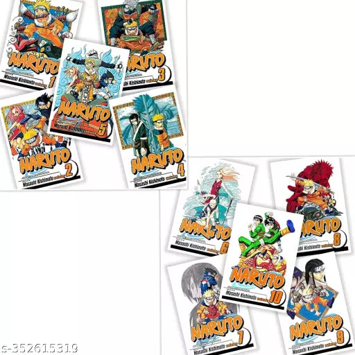 Naruto vol {1- 10} - Paperback
