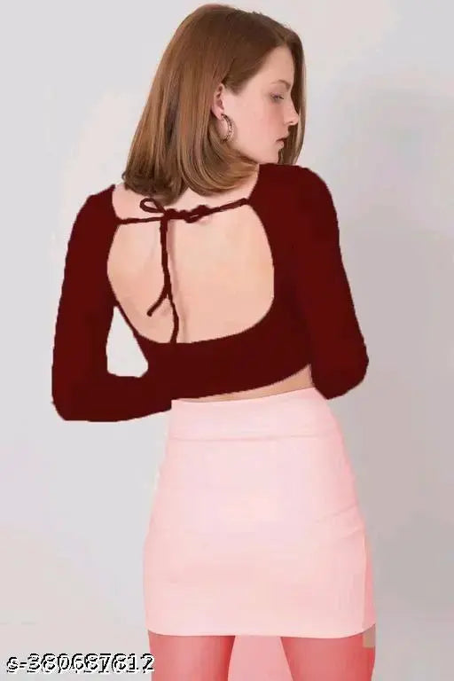 Back Dori Stylish Top Full sleeve