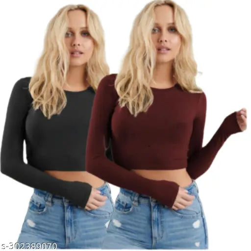 Combo Roundneck Full Sleeve Top