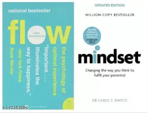 Flow  Mindset (Set Of 2 Bestseller Books)  (Paperback  Mihaly Csikszentmihalyi  Carol S. Dweck)