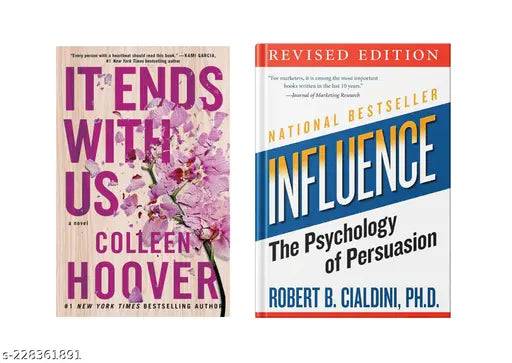 IT END WITH US BY COLLEEN HOOVER +INFLUENCE THE PSYCHOLOGY OF PERSUASION BY ROBERT B. CIALDINI