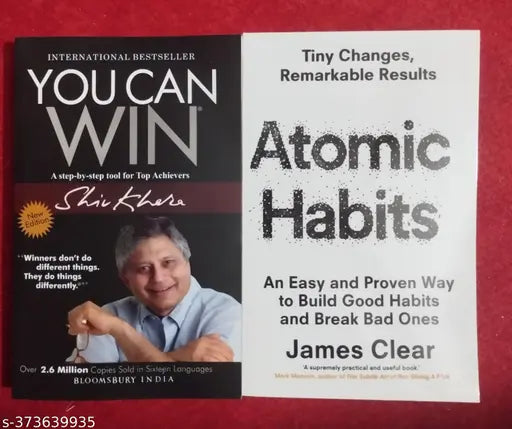 2 Book Combo :- You Can Win + Atomic Habits ( English  Paperback  Shiv Khera  James Clear)