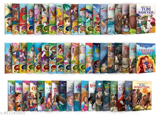 All-in-One Storybook Set : Golden Fairy Tales & Illustrated Classics – A Timeless Collection of Classic Stories for Kids - Classic fairy tale books  Storybooks for early readers - Pack of 56 Books