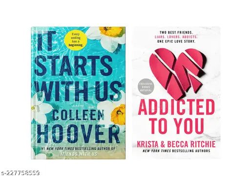 IT STARTS WITH US BY COLLEEN HOOVER + ADDICTED TO YOU KRISTA RITCHIE