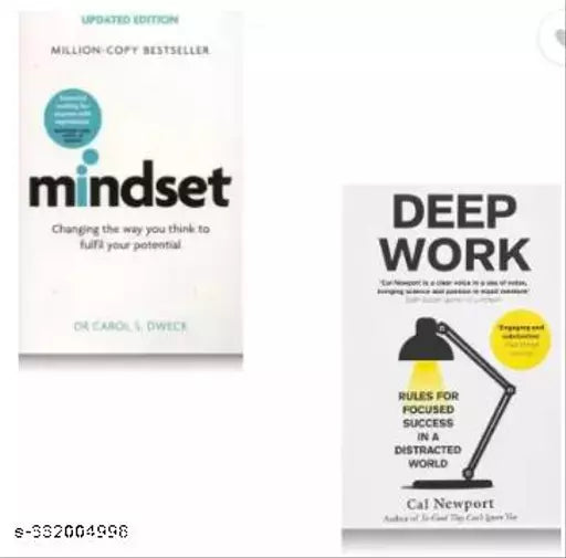 Mindset   Deep Work (Set Of Two)  (Paperback  Carol Dweck & Cal Newport