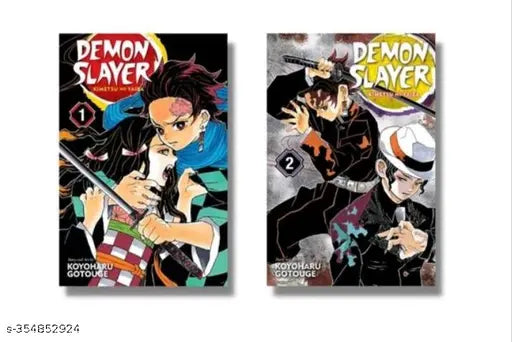 Demon Slayer Volume-1 & 2 ( English  Paperback  Koyoharu Gotouge)