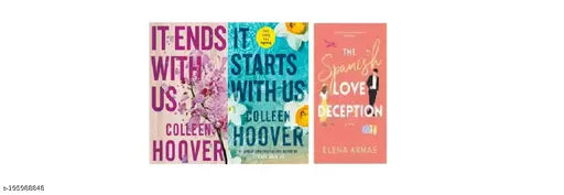 It Ends With Us + It Start With Us + The Spanish Love Deception (3 BOOKS COMBO)