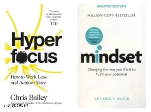 Hyperfocus + Mindset (Best Selling Combo)  (Paperback  Chris Bailey  Dr. Carol S. Dweck)