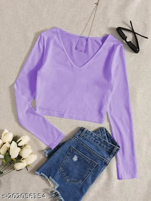 V Neck Full Sleeve Premium Top