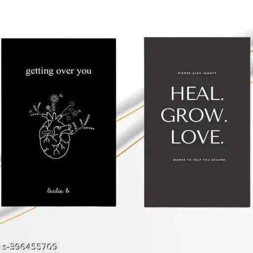 Getting Over You + Heal. Grow. Love. Book by Pierre Alex Jeanty