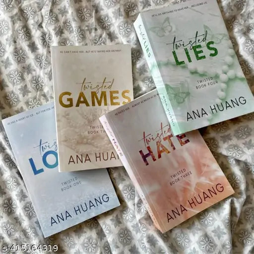 Twisted Series a Ana Huang Series. TWISTED LOVE + TWISTED HATE + TWISTED LIES + TWISTED GAME.  PAPERBACK .  BOXX TYPE SET.