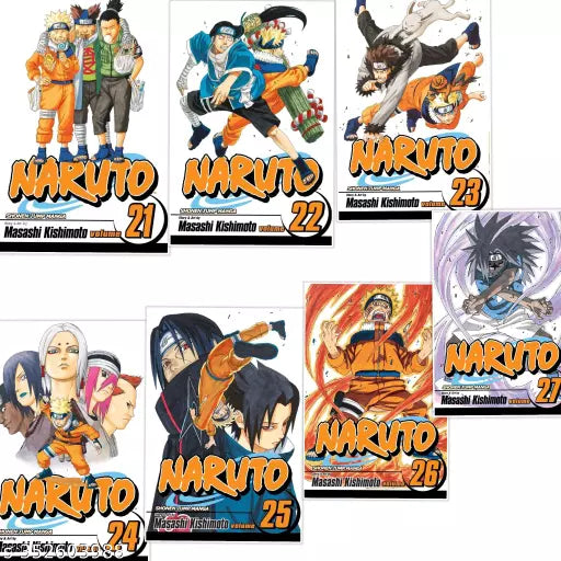 NARUTO VOL - 21   22   23   24   25   26   27 - PAPERBACK