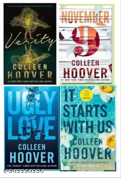 It start with us + 9 November + Ugly Love + Verity (best 4 books combo by collen hoover )