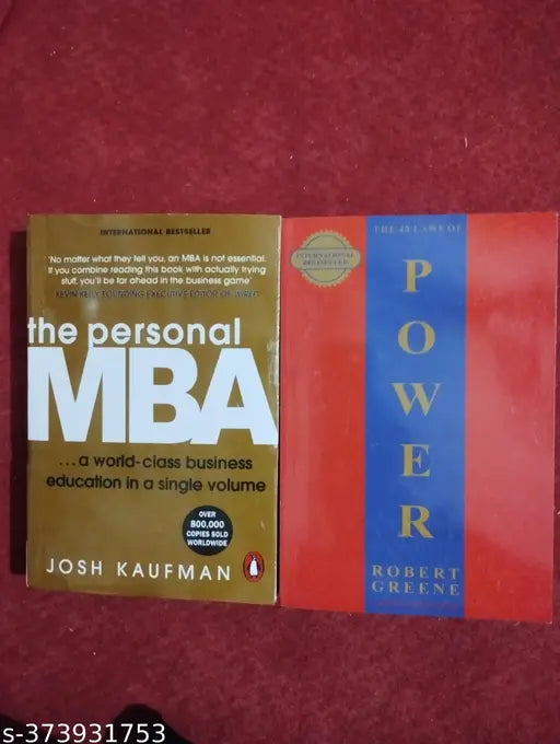 Best Combo Of 2 Book :- The Personal MBA  + The 48 Laws Of Power (English  Paperback  Josh Kaufman  Robert Green)