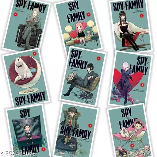 Spy X Family Manga Volumes 1 - 9 Collection Set By Tatsuya Endo
