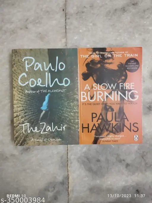 The Zahir +  A Slow Fire Burning (English  Paperback  Paula Coelho  Paula Howkins)
