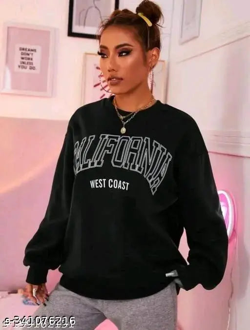 Woman Over size Loose Winter Sweatshirt