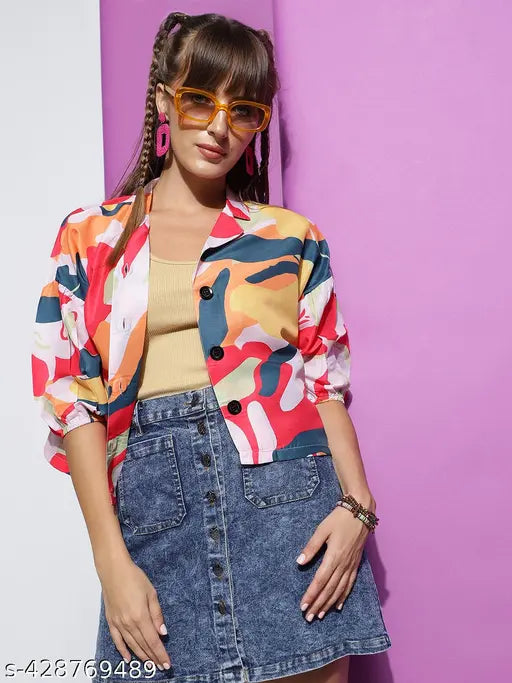 Women's Floral Printed Casual Shirt