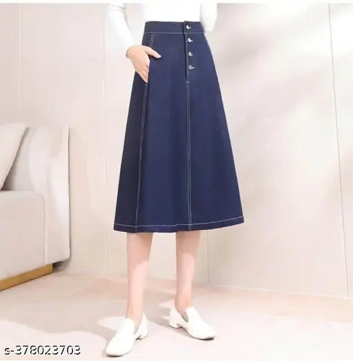 Woman Denim High waist Skirt