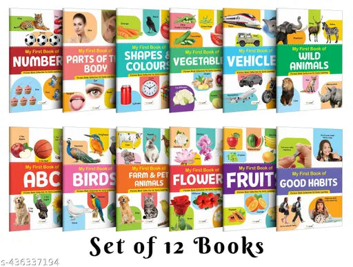 My First Picture Book Collection For Early Learning : Early Learning Picture Book Collections  Essential Book With  12 Topics  gift for Kids