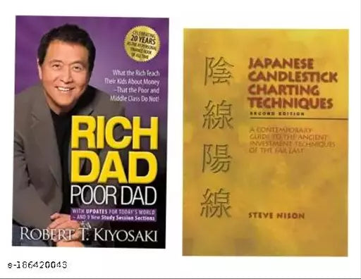 Rich Dad Poor Dad  Japnese Candlestick Charting Techniques  (Soft paper  ROBERT T. KIYOSAKI  STEVE NISON) (2 BOOK COMBO)